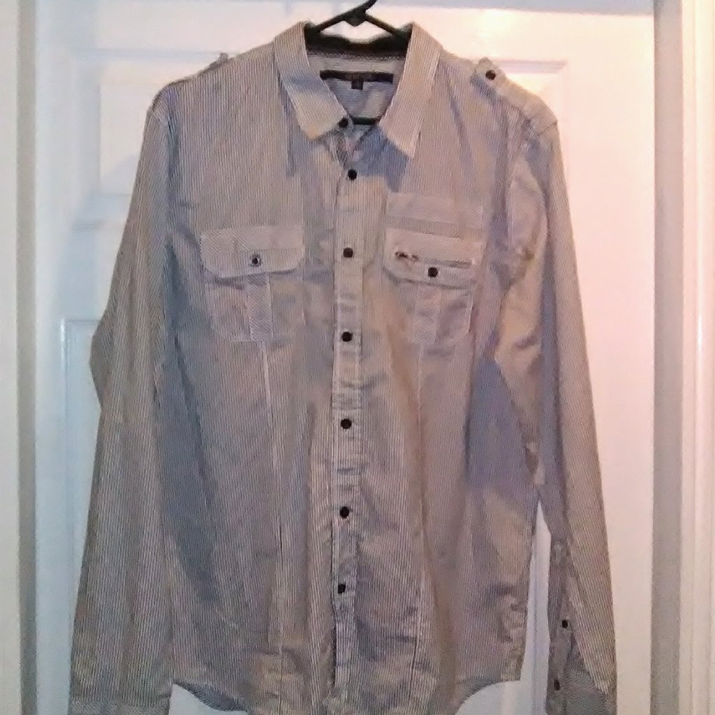 Mens Large Stripped Shirt
